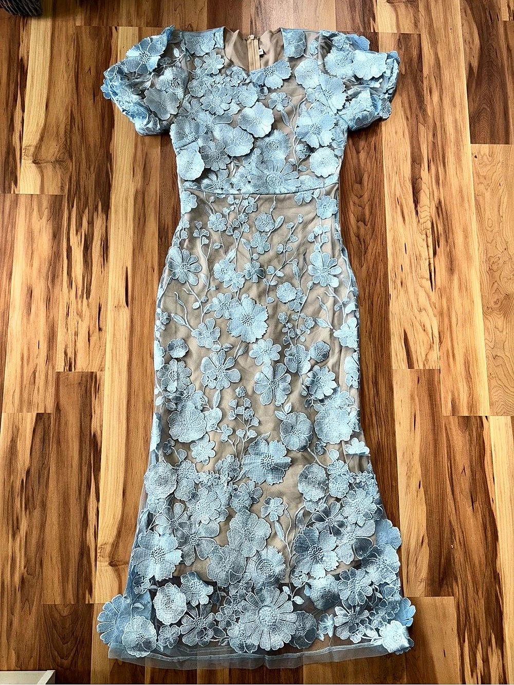 Blue Floral Lace Maxi Dress ๐ฉต๐ฆ